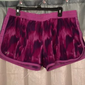 Like new! Purple Under Armour running shorts